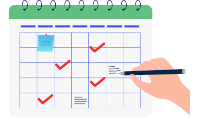 スケジュールのイメージ