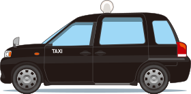 タクシーのイラスト